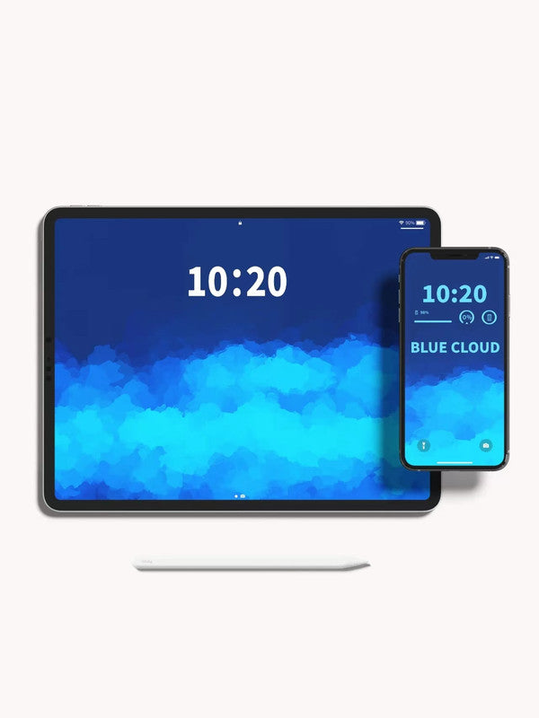 Original 4K HD Wallpaper Pack - Blue clouds for Phone、Pad and Desktop