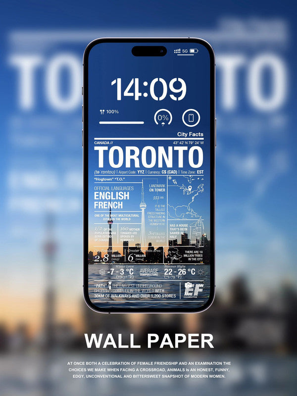 Fond d'écran 4K HD - TORONTO pour iPhone et Android