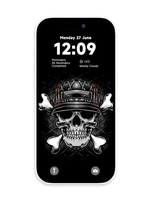 Original 4K HD Wallpaper - Dark Skull for iPhone and Android