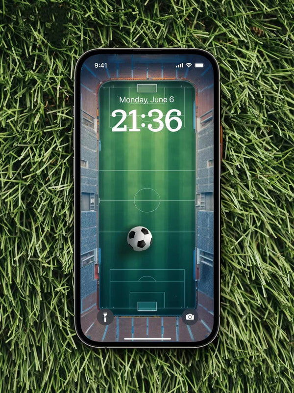 4K HD Wallpaper Background - Soccer field for iPhone and Android
