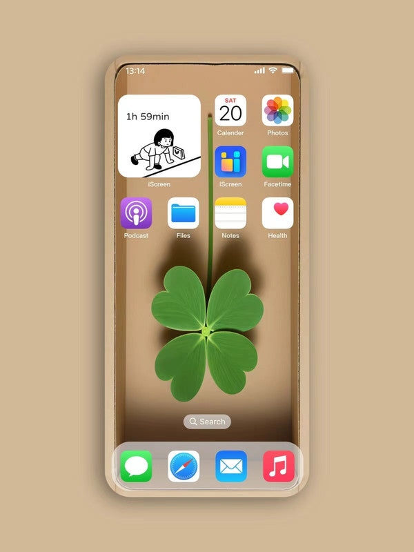 4K HD Wallpaper Background- Four-Leaf Clover for iPhone and Android