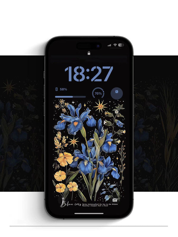 4K HD Wallpaper Background- Mystery Flowers for iPhone and Android