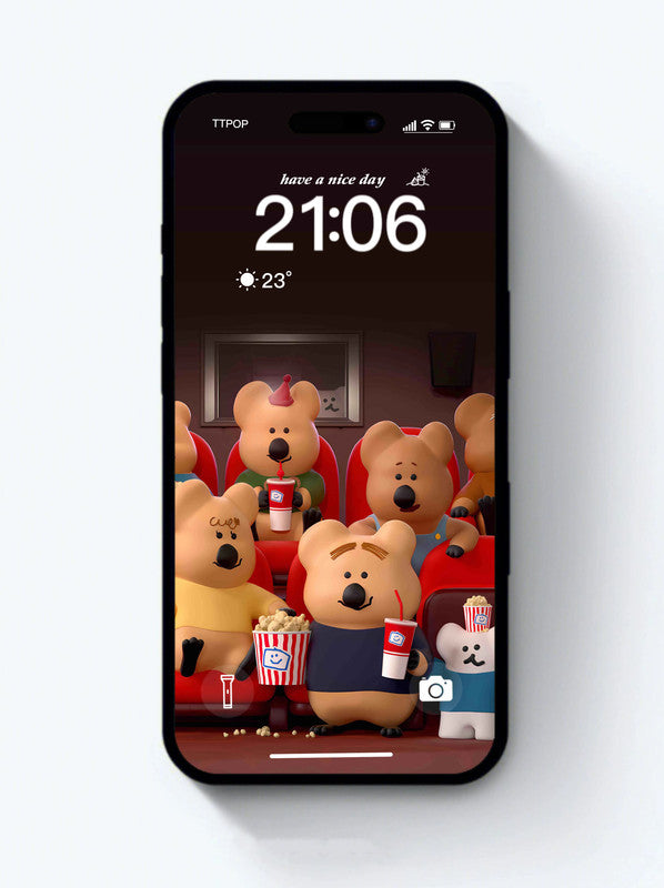 Original 4K HD Wallpaper - Bear family for iPhone and Android