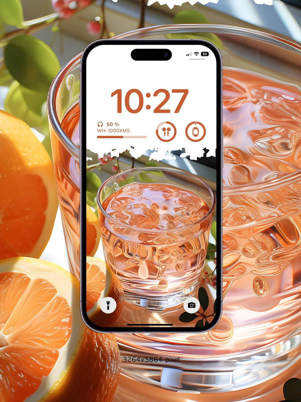 Original 4K HD Wallpaper - Grapefruit Juice