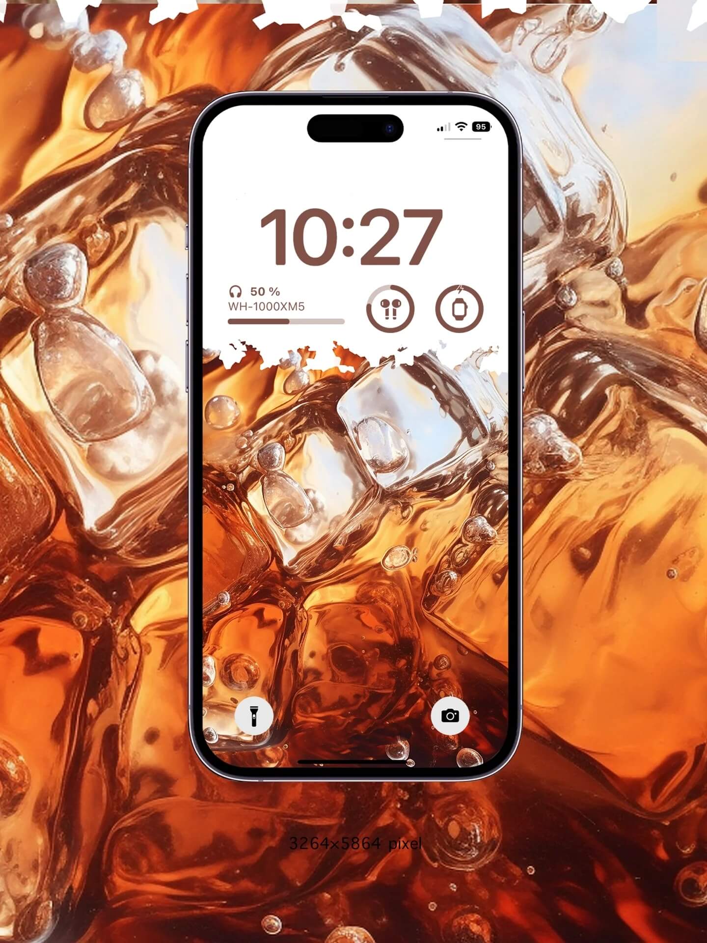 Fond d'écran 4K HD - Cola glacé pour iPhone et Android