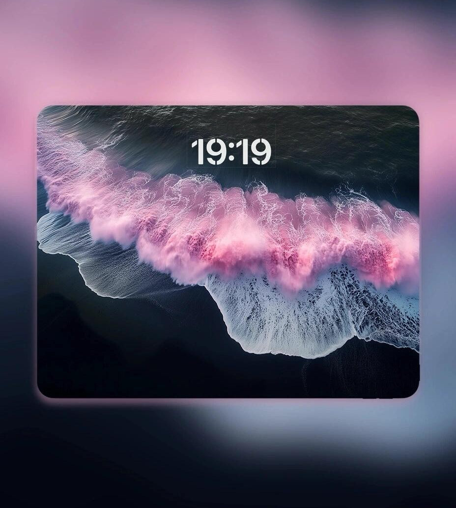 4K HD Wallpaper Background- Pink on Black for iPhone and Android