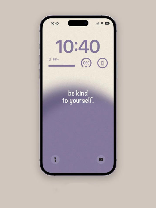 Original 4K HD Wallpaper - Be kind to yourself purple