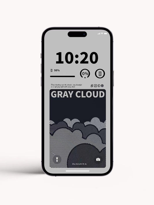 4K HD Wallpaper Background- Grey Cloud for Phone and Pad