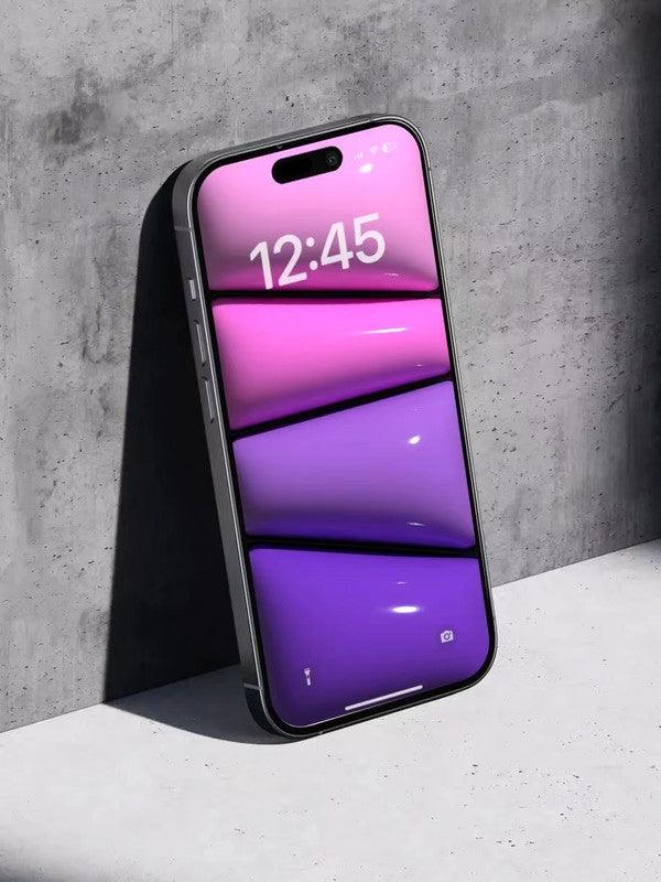 Original 4K HD Wallpaper - 3D Gradient purple blocks for iPhone and Android