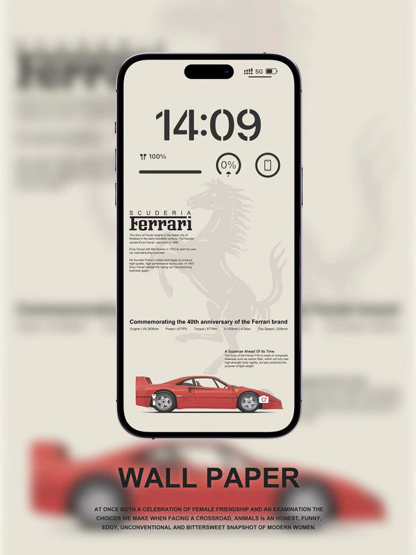 Original 4K HD Wallpaper - Ferrari F40