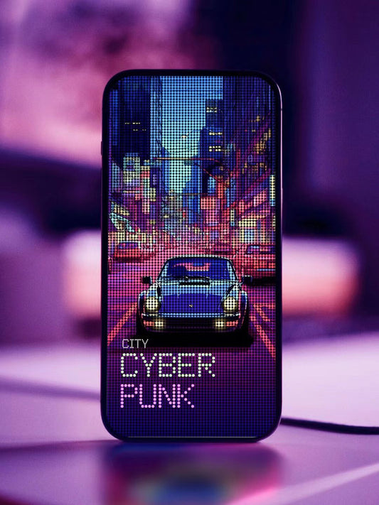 Original 4K HD Wallpaper -Pixel city punk for iPhone and Android