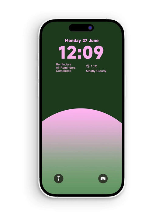 Original 4K HD Wallpaper - Green Pink