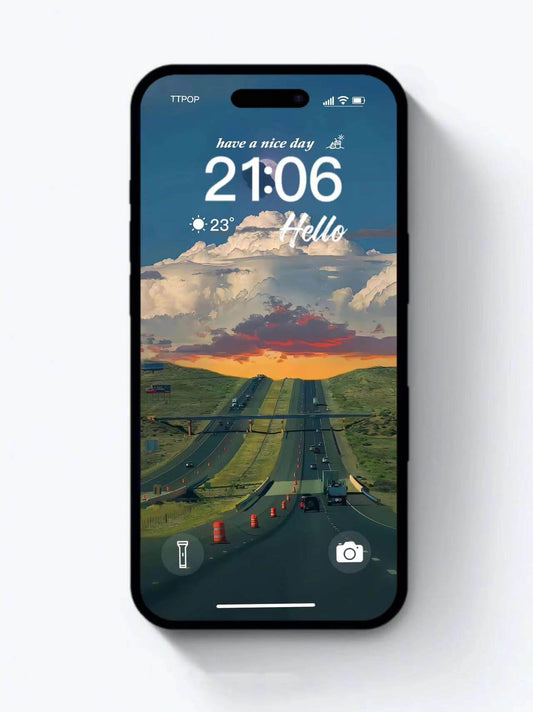 Fond d'écran 4K HD - Hello Road pour iPhone et Android